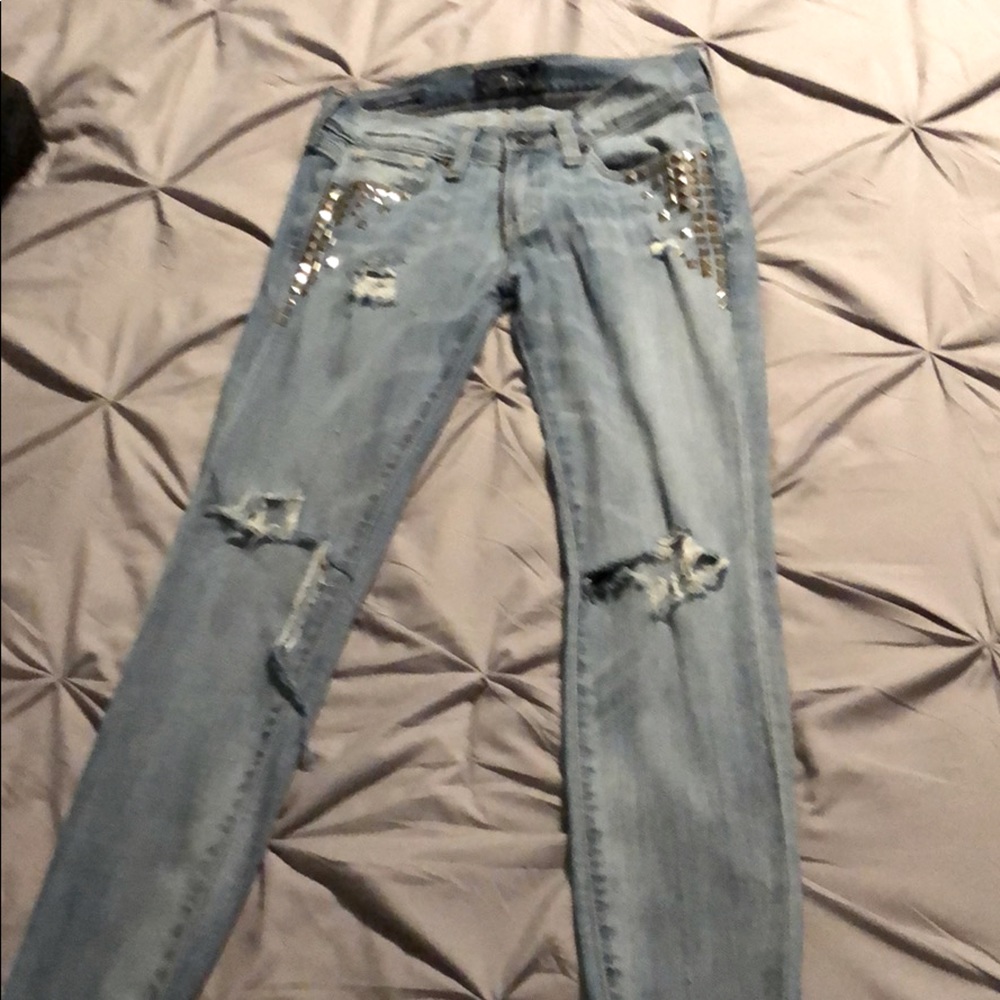 Lucky Brand distressed Charlie Skinny jeans